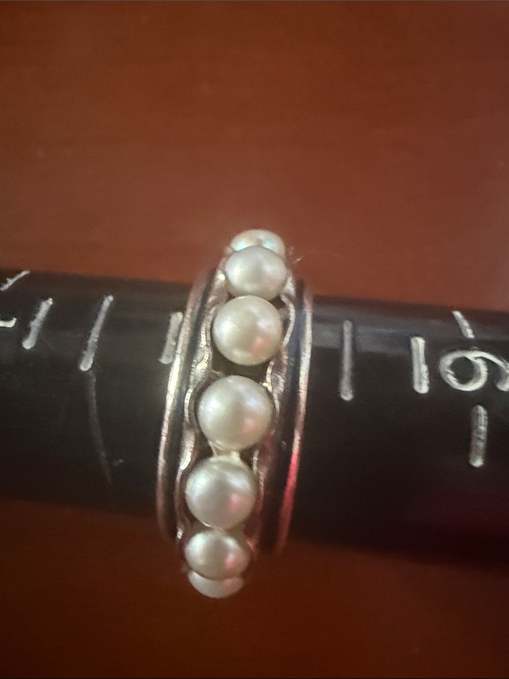 SILPADA elegant pearl band ring 8 - Picture 4 of 4